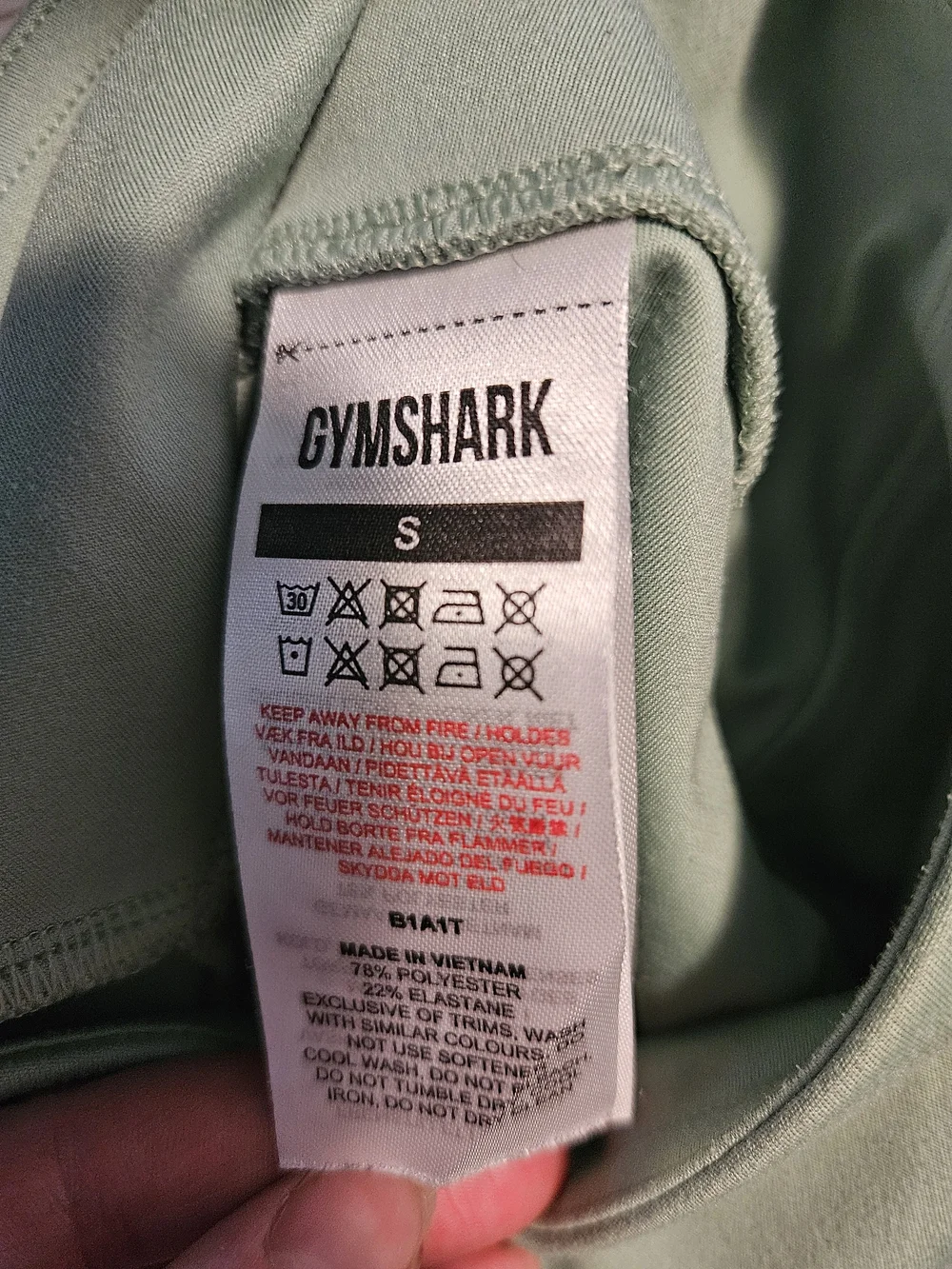 Gymshark Sage Green Active Leggings - Picture 5 of 5